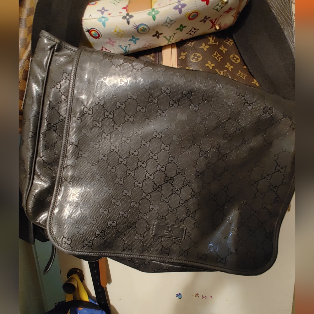 Gucci gg diaper bag